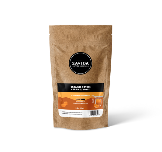 Cafea Zavida Caramel Royale - 340g chicchi