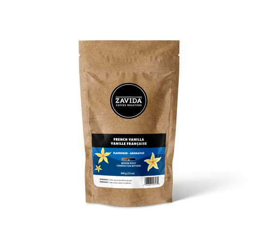 Cafea Zavida French Vanilla - 340g chicchi